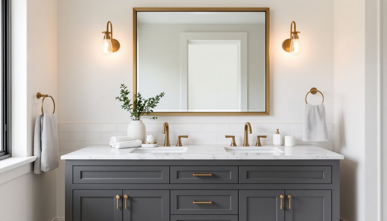 Transform Your Bathroom With Dark Grey Vanities: Design Ideas ...